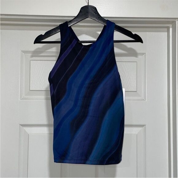 Athleta Womens Size Small LIGHTNING PRINT SUPPORT TOP - Picture 1 of 8